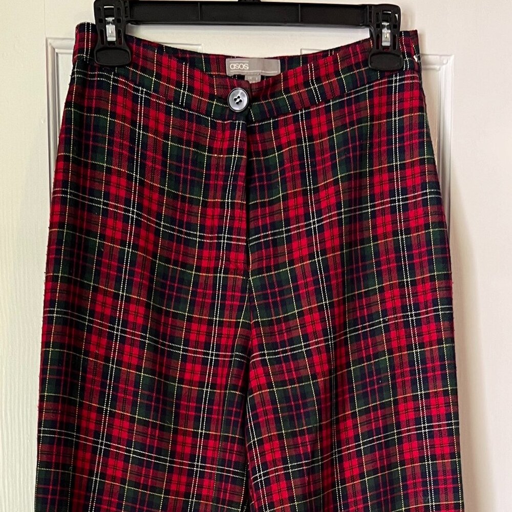 Red and Green Plaid Tartan Trouser Pant
